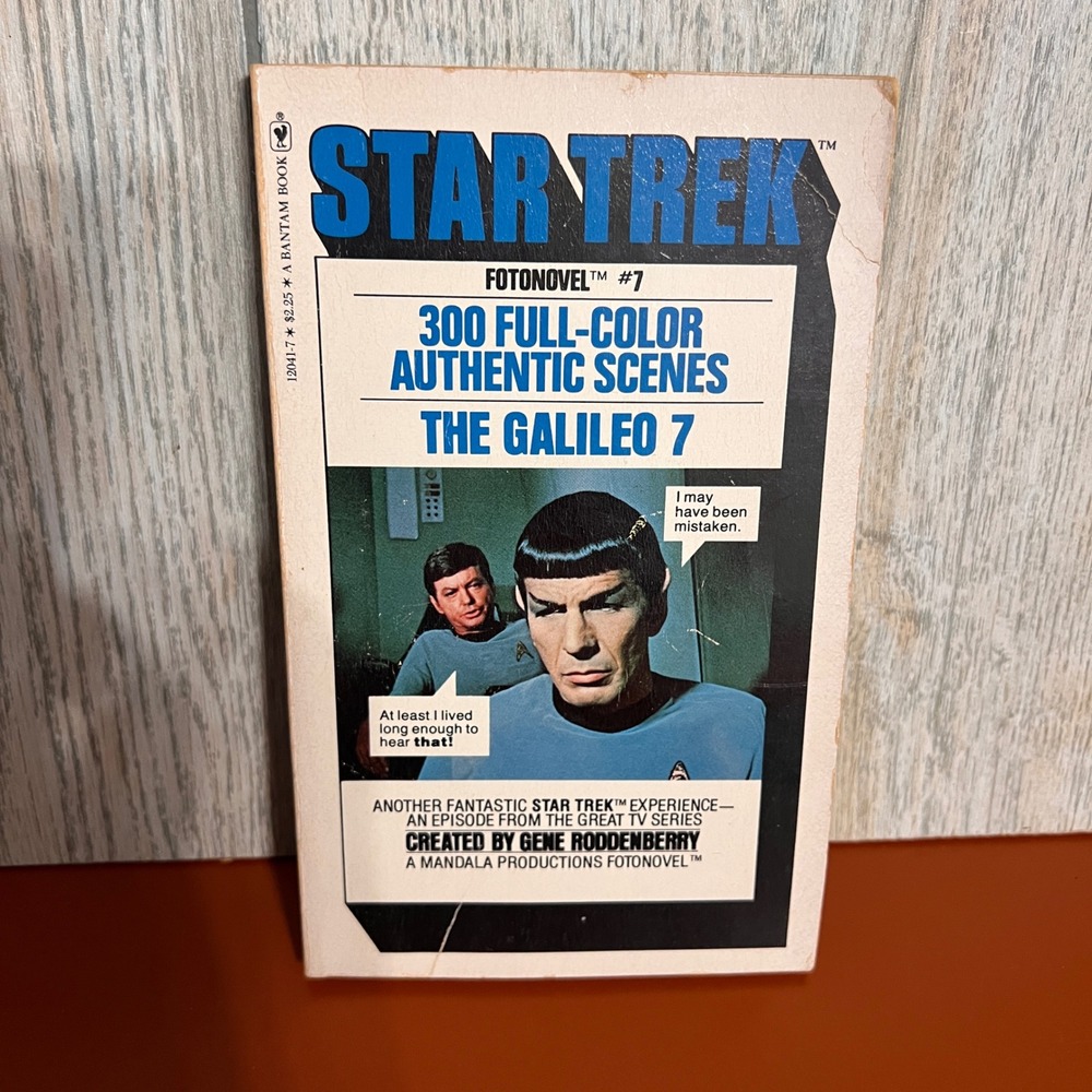 Star Trek Fotonovel 7 The Galileo 7 Vintage 1978 Bantam Book Spock McCoy 12041-7